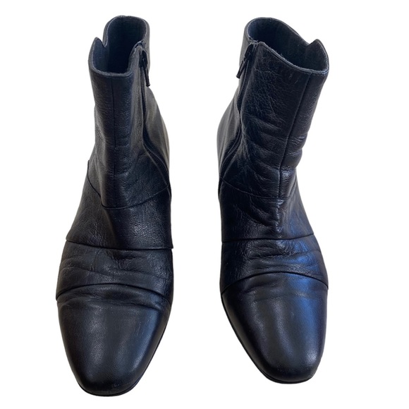 Munro American Black Zip up Bootie Faith Black Kid Size 9.5 Wide - Picture 3 of 11